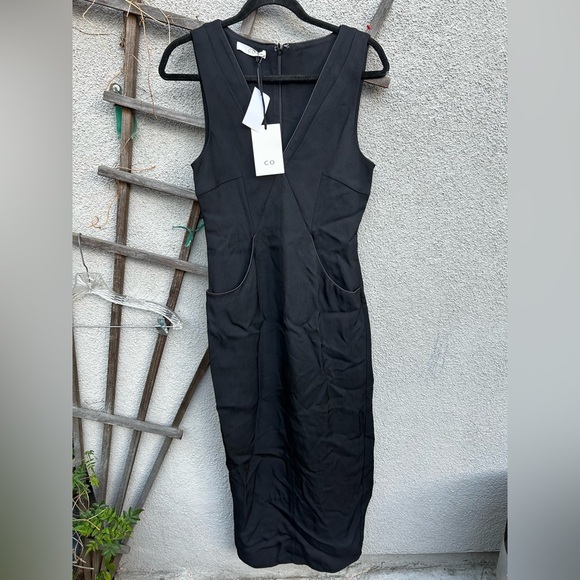 CO V Neck Maxi Dress in Black New With Tags! - Picture 4 of 12